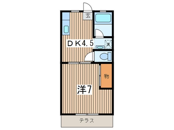 パインハイツ2の物件間取画像